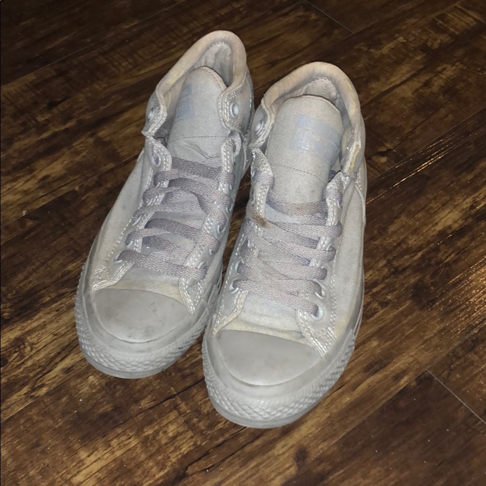 Gray Unisex Converse Ankle Height